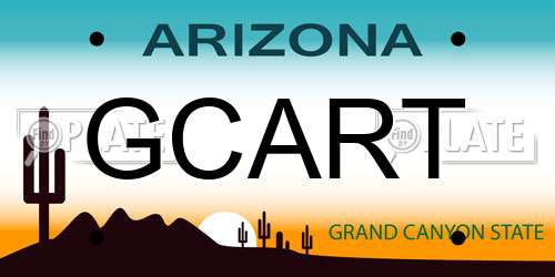 GCART Arizona License Plate
