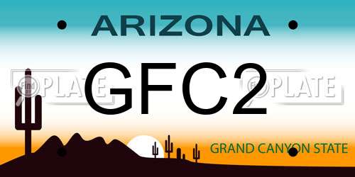 GFC2 Arizona License Plate