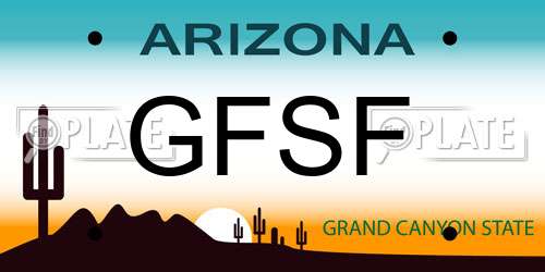 GFSF Arizona License Plate