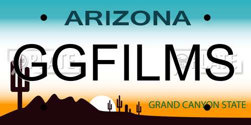GGFILMS Arizona License Plate