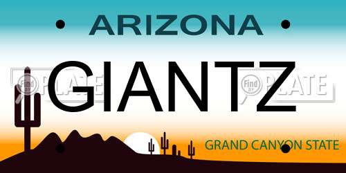 GIANTZ Arizona License Plate