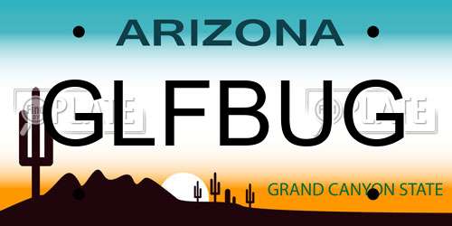 GLFBUG Arizona License Plate
