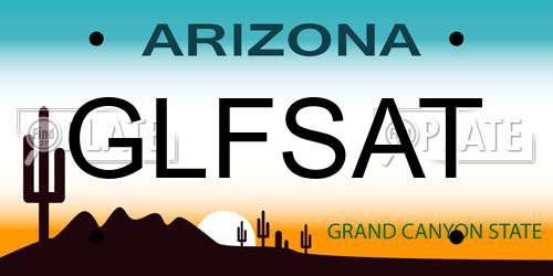 GLFSAT Arizona License Plate