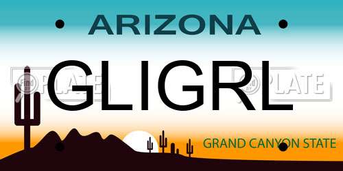 GLIGRL Arizona License Plate