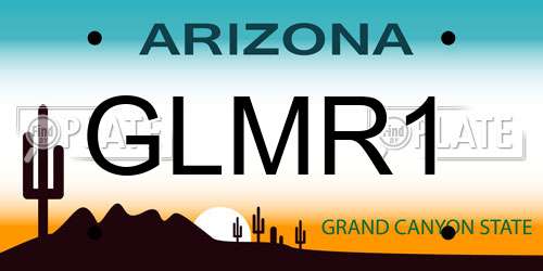GLMR1 Arizona License Plate