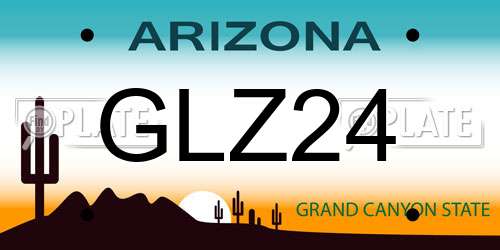 GLZ24 Arizona License Plate