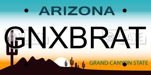 GNXBRAT Arizona License Plate