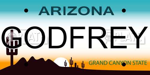 GODFREY Arizona License Plate