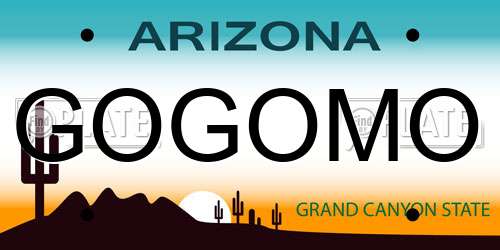 GOGOMO Arizona License Plate
