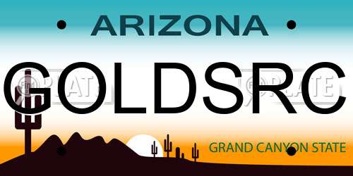 GOLDSRC Arizona License Plate