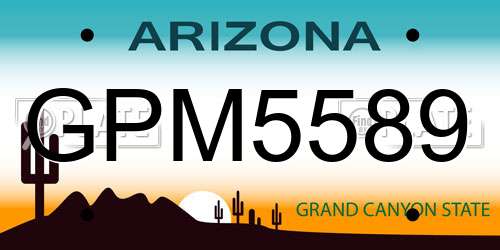 GPM5589 Arizona License Plate