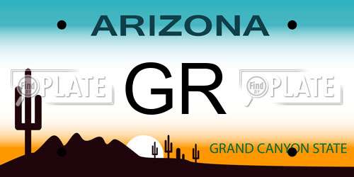 GR Arizona License Plate
