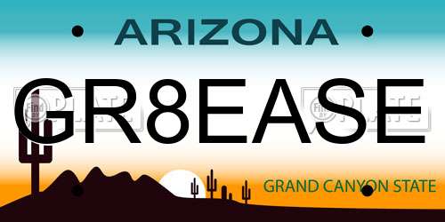 GR8EASE Arizona License Plate