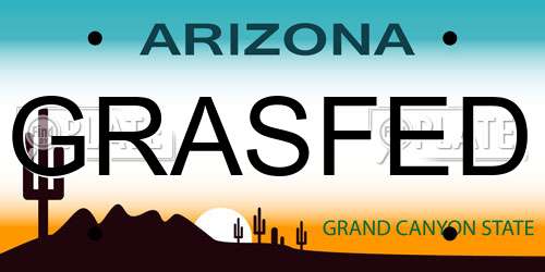 GRASFED Arizona License Plate