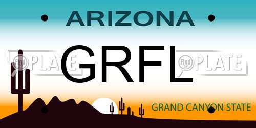 GRFL Arizona License Plate