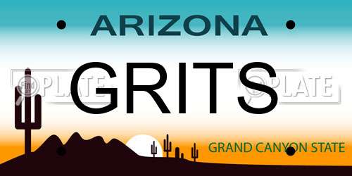 GRITS Arizona License Plate