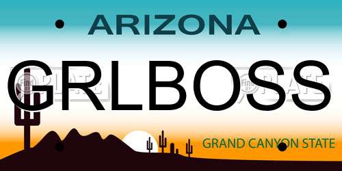 GRLBOSS Arizona License Plate