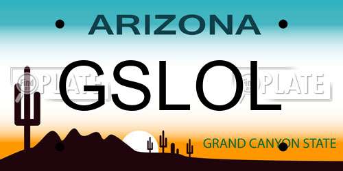 GSLOL Arizona License Plate