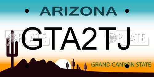 GTA2TJ Arizona License Plate