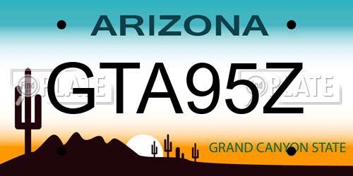GTA95Z Arizona License Plate