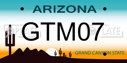 GTM07 Arizona License Plate