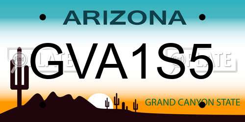 GVA1S5 license plate in AZ state