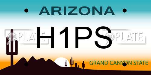 H1PS Arizona License Plate