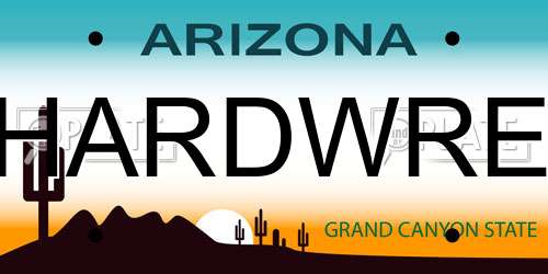 HARDWRE Arizona License Plate