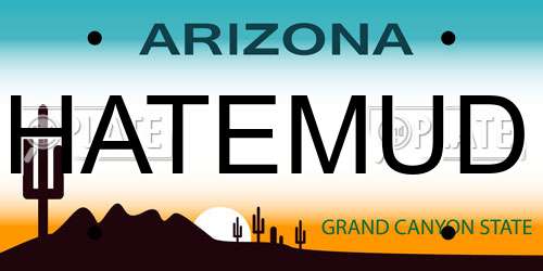 HATEMUD Arizona License Plate