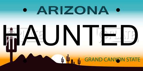 HAUNTED Arizona License Plate