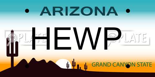 HEWP Arizona License Plate