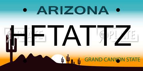 HFTATTZ Arizona License Plate