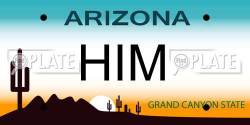 HIM Arizona License Plate