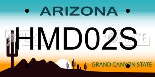 HMD02S Arizona License Plate