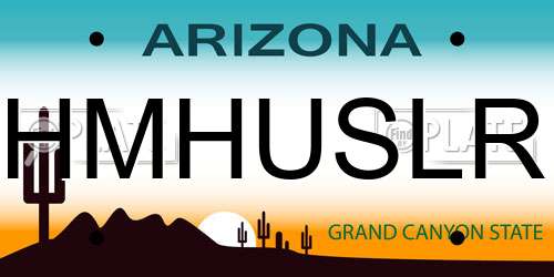 HMHUSLR Arizona License Plate
