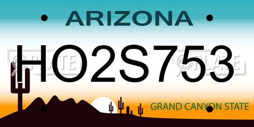 HO2S753 Arizona License Plate