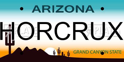 HORCRUX Arizona License Plate