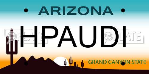 HPAUDI Arizona License Plate