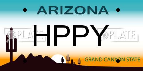 HPPY Arizona License Plate