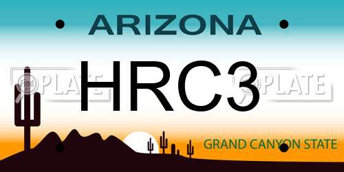 HRC3 Arizona License Plate