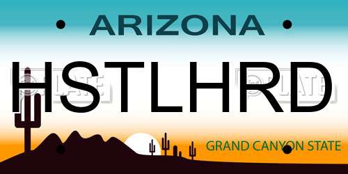 HSTLHRD Arizona License Plate
