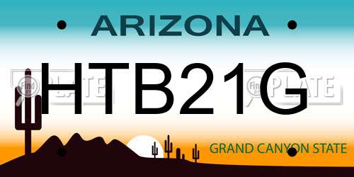 HTB21G Arizona License Plate