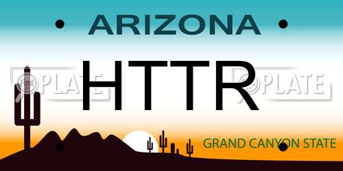 HTTR Arizona License Plate
