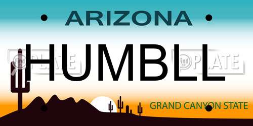 HUMBLL Arizona License Plate