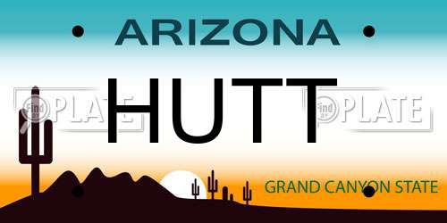 HUTT Arizona License Plate