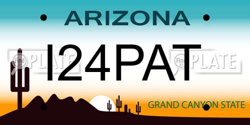 I24PAT Arizona License Plate