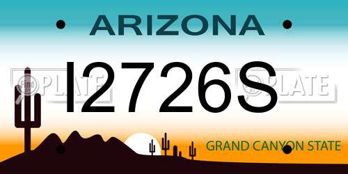 I2726S Arizona License Plate