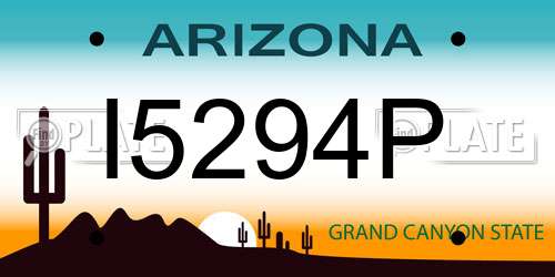 I5294P Arizona License Plate