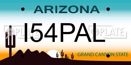 I54PAL Arizona License Plate