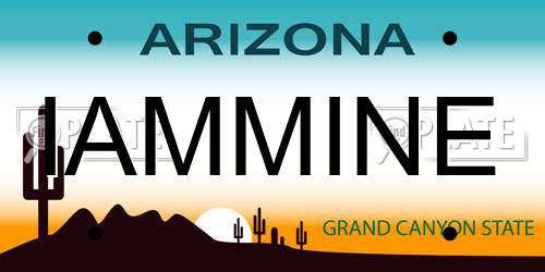 IAMMINE Arizona License Plate